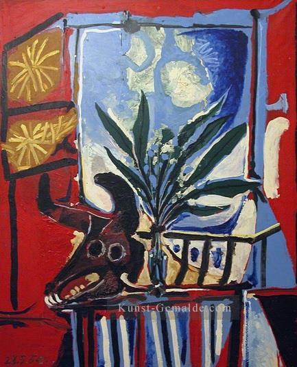 Stillleben a la Tete taureau 1958 kubist Pablo Picasso Ölgemälde